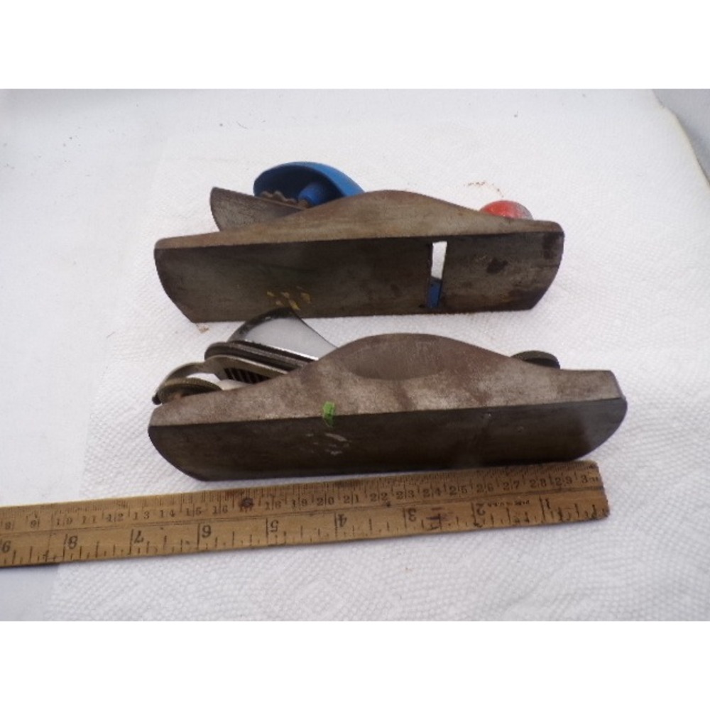 Vintage Stanley No 110 Block Plane Blue Red Knob‎ & Adjustable Block Plane Lot 2 - Picture 3 of 5